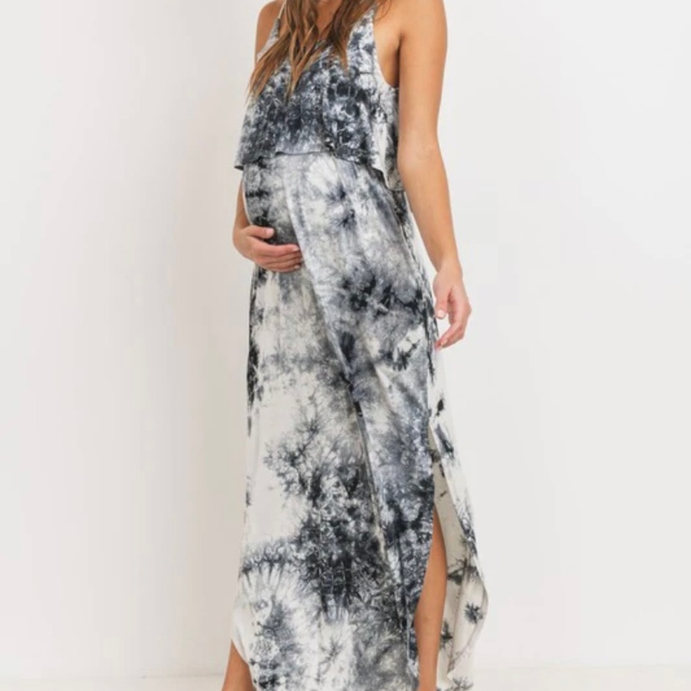 Hello Miz Tie-Dye Maternity/Nursing Dress in XL, New with Tags